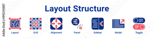 Layout Structure Icon Banner