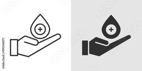 Charity Health Icon representing humanitarian medical aid, healthcare support for communities, charitable medical services, and wellness initiatives.