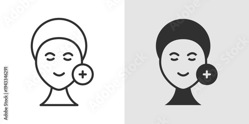 Beauty Treatment Icon representing skincare therapy, cosmetic care procedures, facial treatments, and professional beauty services for skin health and rejuvenation.