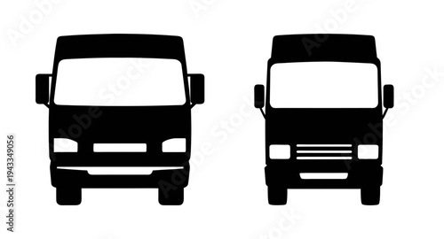 Find black and white truck vector illustration for transport and delivery services design needs here