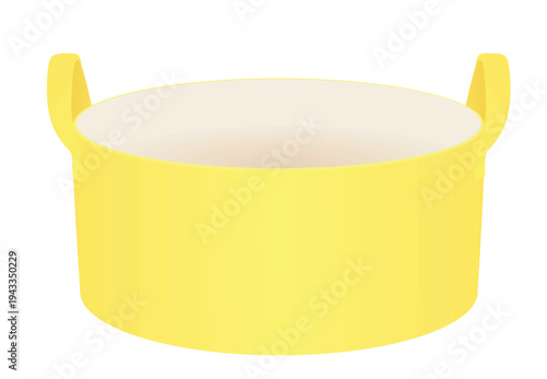 Yellow pet basket. vector illustration