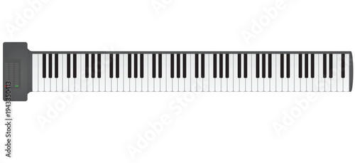 Keyboard music instrument. vector illustration