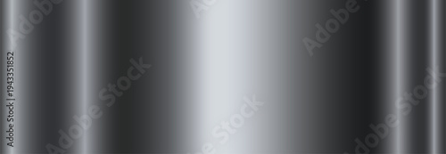 Silver metallic gradient. A banner with a metallic gradient texture. Vector illustration.