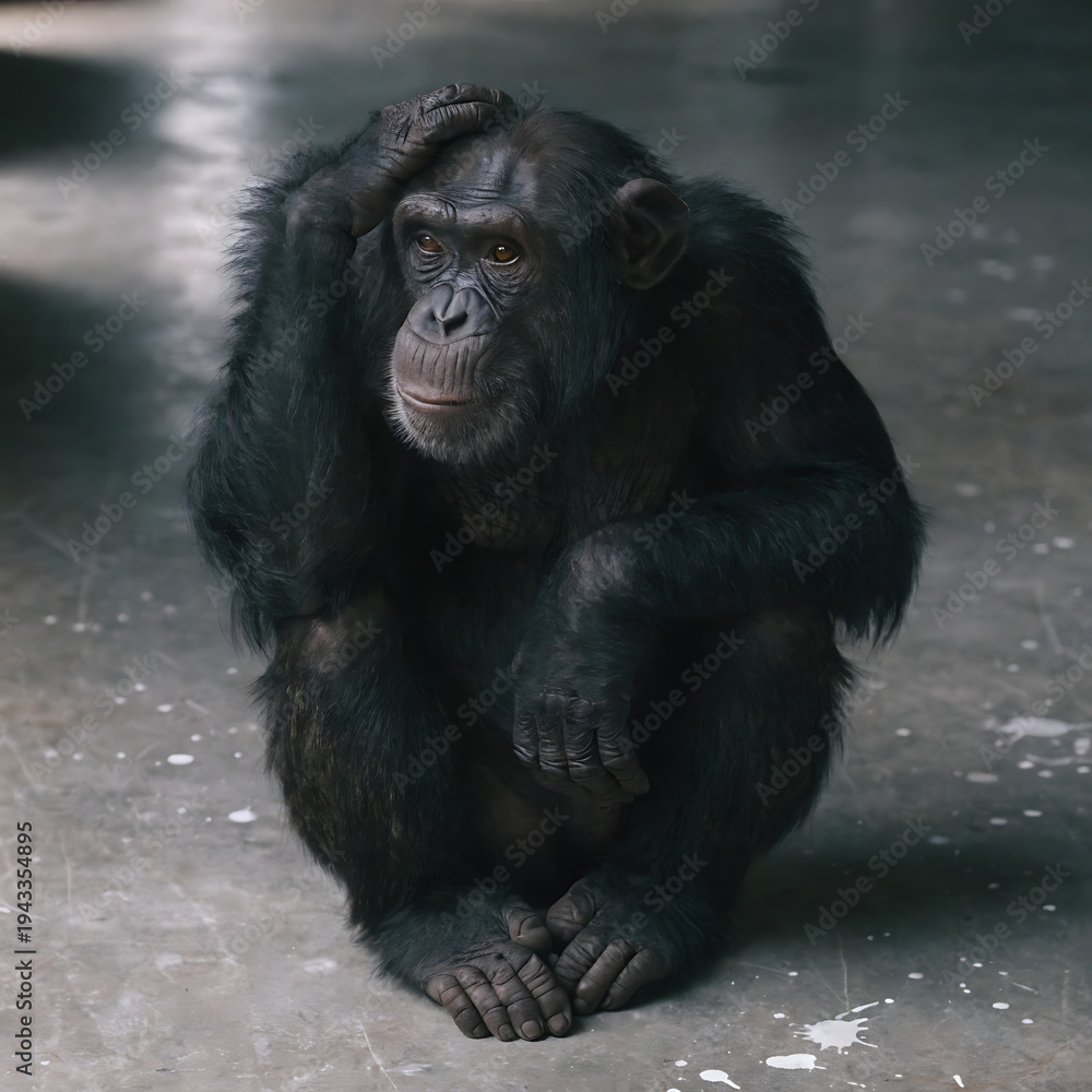 Naklejka premium Monkey