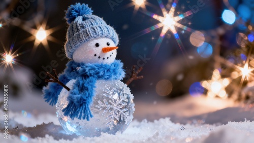 Whimsical Winter Snowman Collection: Cheerful Snowmen (In Red Hats, Plaid Scarves & Top Hats) in Varied Snowy Settings (Snowy Forest, Sunlit Path, Pine Tree Backdrop, Open Winter Field) for Christmas,