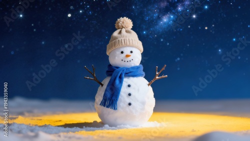 Whimsical Winter Snowman Collection: Cheerful Snowmen (In Red Hats, Plaid Scarves & Top Hats) in Varied Snowy Settings (Snowy Forest, Sunlit Path, Pine Tree Backdrop, Open Winter Field) for Christmas,
