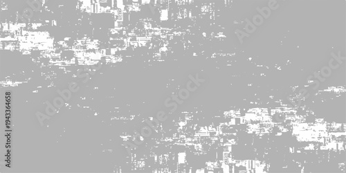 White and gray abstract distressed grunge texture background with weathered paint effect and grainy overlay