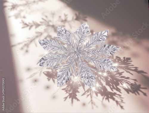 Brilliant Crystal Snowflake Ornament with Radiant Sparkle
