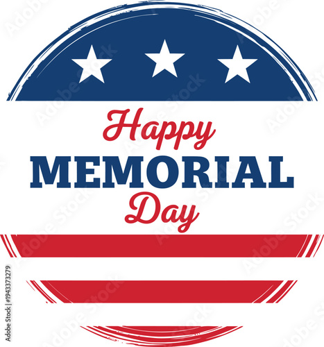 Memorial day tribute patriotic american holiday greeting