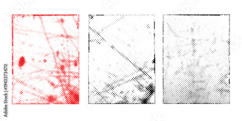 Grunge halftone dots background set.Texture Vector.Dust Overlay Distress Grain ,Simply Place illustration over any Object to Create grungy Effect .abstract,splattered, dirty, texture for your design. 