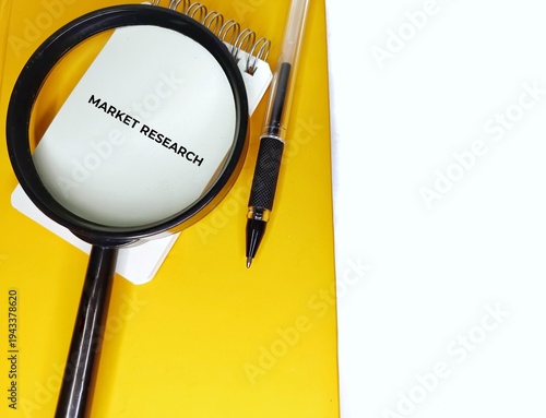 Market research analysis business concept