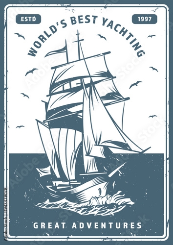 Sailing on the open sea