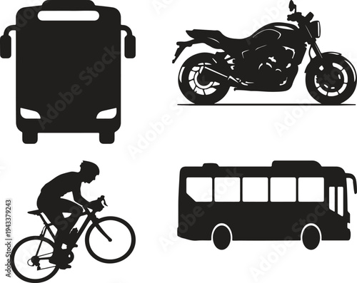 Transportation isolated on transparent background