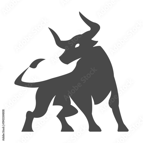 Simple bull icon. Bull logo vector template, bull logo vector elements, bull vector illustration