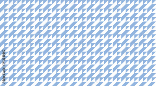 Seamless blue and white geometric pattern featuring a rhythmic arrangement of triangles and parallelograms. This clean, tileable design is perfect for textile prints, website backgrounds.