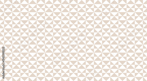 Seamless geometric pattern featuring a rhythmic grid of beige and white triangles in a clean, tileable design. This minimalist vector background is perfect for neutral textiles, branding, and decor.