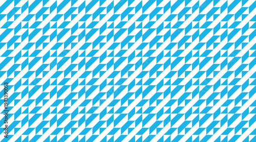 Seamless geometric pattern featuring blue and white triangles and parallelograms in a rhythmic diagonal grid. This clean, tileable design is perfect for modern textile prints and branding.