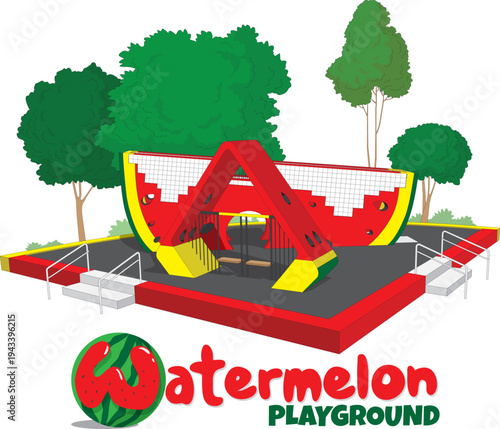 Singapore's old-school watermelon playground, shaped like a slice of watermelon, is the last remaining one in Tampiness.
