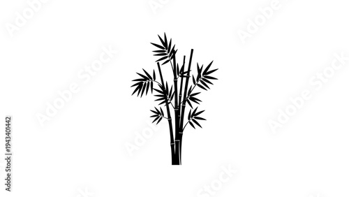 Elegant bamboo silhouette design