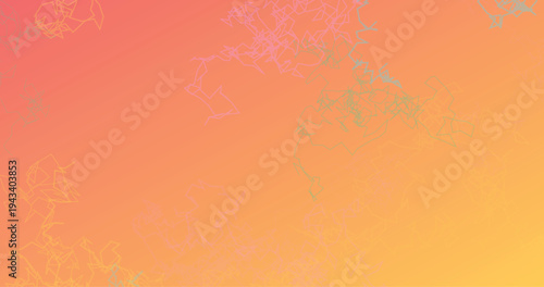 Soft gradient background orange yellow with delicate abstract line patterns, gentle artistic texture