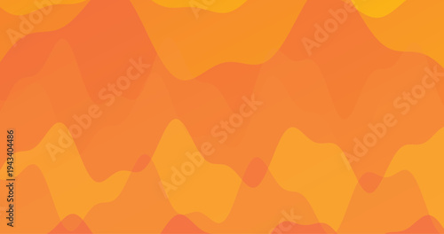 Gradient of orange and yellow colors with smooth wavy shapes, abstract background, fluid art, vibrant color transition