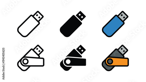 USB Flash Drives in Various Colors