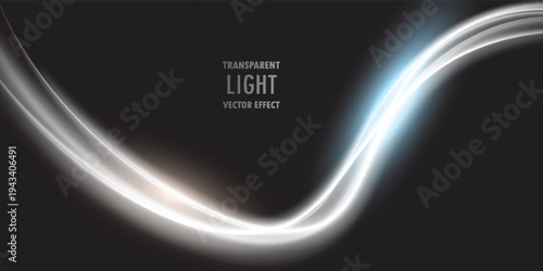 wave transparent white bokeh light effec