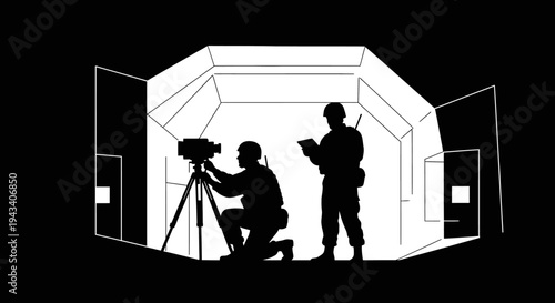 Military surveillance, tactical operations, drone control, reconnaissance, soldier with equipment