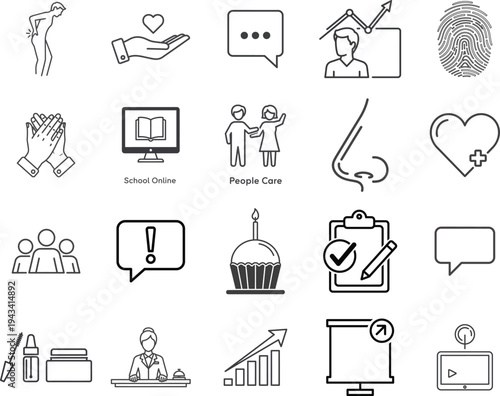 Minimalist vector graphic showing a simple file icon labeled vector file