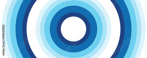 Abstract Wave Pattern with Blue Gradient Horizontal Background Design. vector