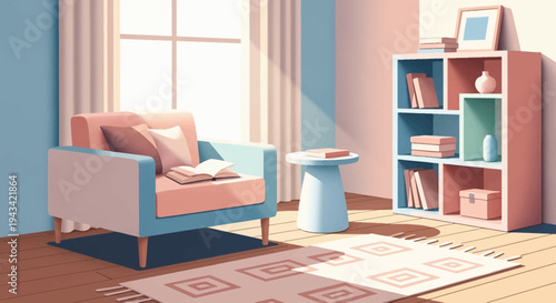 A cozy living room with furniture and decor.