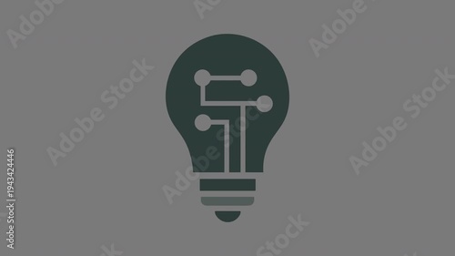 Green energy idea and innovation concept loop