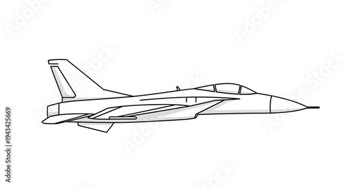 Fighter Jet Military Aircraft Vehicle.