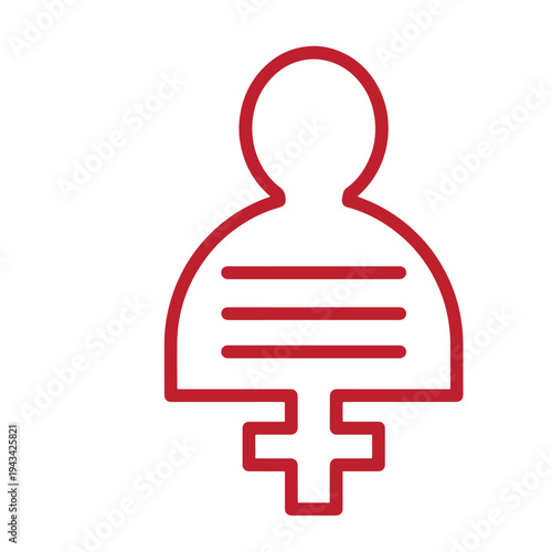 feminist female gender equality symbol icon representing woman and Venus sign