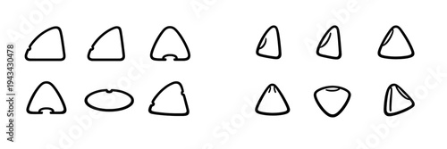 Minimalist black line art icons of human noses in profile and front view set on a white background