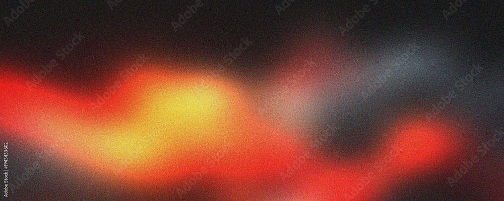 Φωτογραφία Abstract Red and Orange Glowing Light Leaks with Heavy Grain Texture and Soft Bl