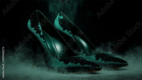 Emerald Sparkle Heels