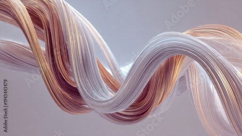 Abstract 3D twisted lines background