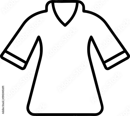  cloth dress outline  icon  vector  on white background 