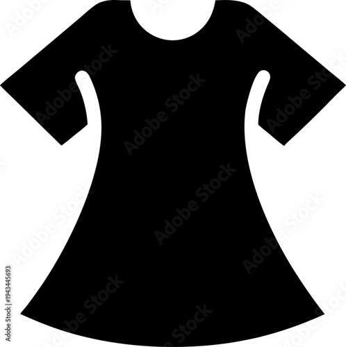  cloth dress silhouette  icon  vector  on white background 