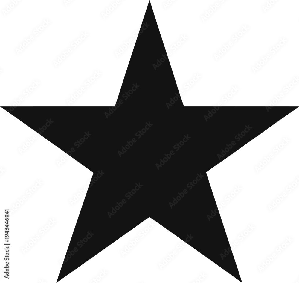 Fototapeta premium star silhouette icon vector on white background 