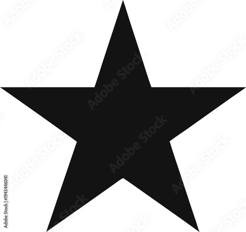 star silhouette icon vector on white background 