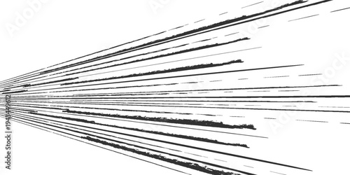 Comic book speed lines isolated on white background stripe effect style for manga speed frame, superhero action, explosion background. Motion line effect, pop art.