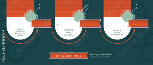Infographics New style creative banner of web design. Vector illustrations for web banners, social media banners, business presentations, and marketing materials