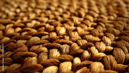 Close up of a woven rug texture