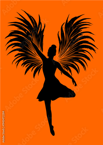 carnaval, mujer, plumas, brasil, vector, tatuaje, dragones, ilustración, silueta, animal, símbolo, ave, negro, designio, aguilas, arte, administrar, tribal, fantasía, caballo, dibujos animados, firmar