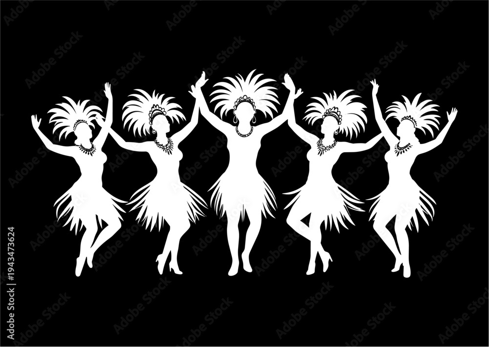 Obraz premium carnaval, mujer, plumas, brasil, vector, tatuaje, dragones, ilustración, silueta, animal, símbolo, ave, negro, designio, aguilas, arte, administrar, tribal, fantasía, caballo, dibujos animados, firmar