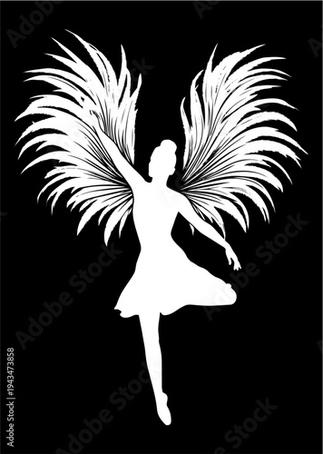 carnaval, mujer, plumas, brasil, vector, tatuaje, dragones, ilustración, silueta, animal, símbolo, ave, negro, designio, aguilas, arte, administrar, tribal, fantasía, caballo, dibujos animados, firmar