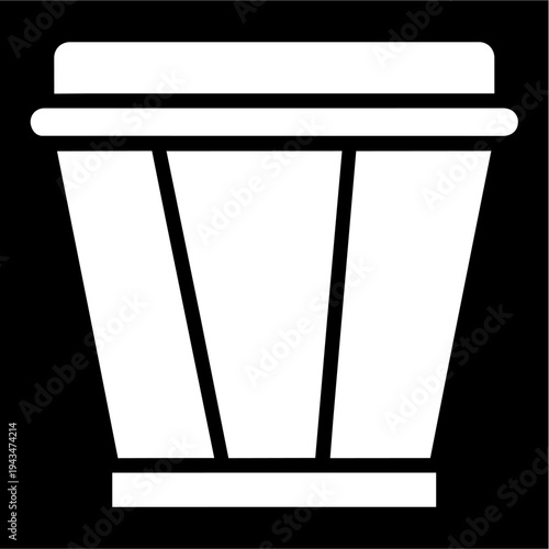 tambor, copa, café, aislada, plasticos, papel, vector, blanco, botes, basura, ilustración, beber, objeto, capaz, reciclado, tapa, desechable, reciclar, icono, alimento, bebida, en blanco, símbolo