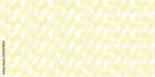 Yellow instant noodle, pasta and spaghetti texture with geometric wavy lines white. Ramen, pasta vector pattern. eps 10